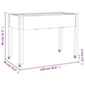 Miniatyrbillede 8 af 9: vidaXL plantekasse med foring 118x59x80 cm massivt fyrretræ brun -  Plantekrukker
