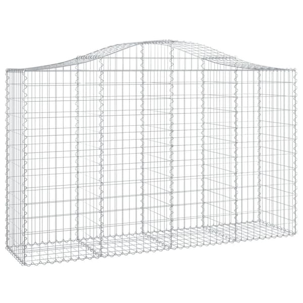 vidaXL Kaarevat kivikorit 2 kpl 200x50x120/140 cm galvanoitu rauta -  Kukkaruukut & istutuslaatikot
