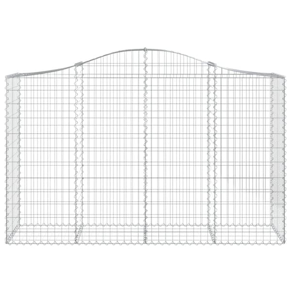 vidaXL Kaarevat kivikorit 2 kpl 200x50x120/140 cm galvanoitu rauta -  Kukkaruukut & istutuslaatikot