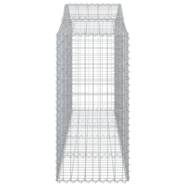 vidaXL Kaarevat kivikorit 2 kpl 200x50x120/140 cm galvanoitu rauta -  Kukkaruukut & istutuslaatikot