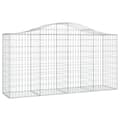 Pikkukuva 4 / 7: vidaXL Kaarevat kivikorit 4 kpl 200x50x100/120 cm galvanoitu rauta -  Kukkaruukut & istutuslaatikot