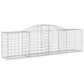 Miniatyrbillede 4 af 7: vidaXL buede gabionkurve 7 stk. 300x50x80/100 cm galvaniseret jern -  Plantekrukker
