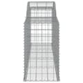 Miniatyrbillede 6 af 7: vidaXL buede gabionkurve 7 stk. 300x50x80/100 cm galvaniseret jern -  Plantekrukker