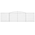 Miniatyrbillede 5 af 7: vidaXL buede gabionkurve 4 stk. 400x50x100/120 cm galvaniseret jern -  Plantekrukker
