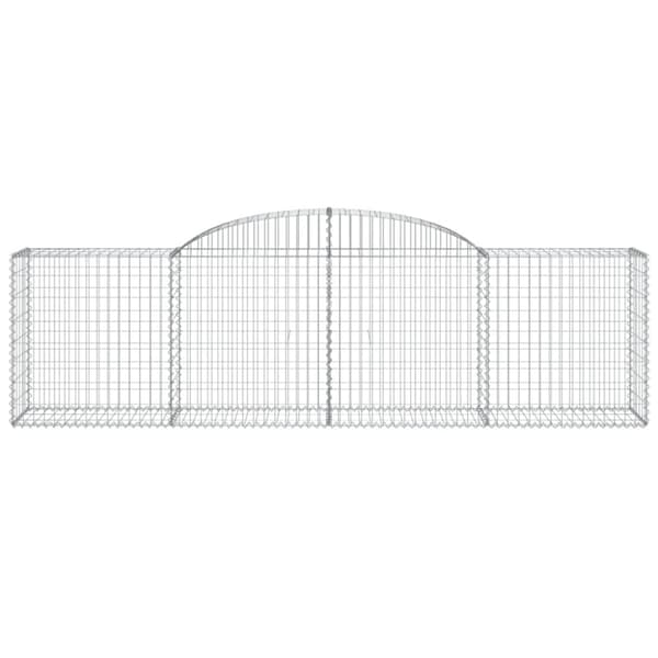 vidaXL Kaarevat kivikorit 2 kpl 300x50x80/100 cm galvanoitu rauta -  Kukkaruukut & istutuslaatikot