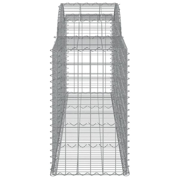 vidaXL Kaarevat kivikorit 2 kpl 300x50x80/100 cm galvanoitu rauta -  Kukkaruukut & istutuslaatikot