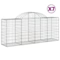 Pikkukuva 3 / 7: vidaXL Kaarevat kivikorit 7 kpl 200x50x80/100 cm galvanoitu rauta -  Kukkaruukut & istutuslaatikot