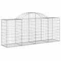 Pikkukuva 4 / 7: vidaXL Kaarevat kivikorit 7 kpl 200x50x80/100 cm galvanoitu rauta -  Kukkaruukut & istutuslaatikot
