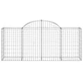 Pikkukuva 5 / 7: vidaXL Kaarevat kivikorit 7 kpl 200x50x80/100 cm galvanoitu rauta -  Kukkaruukut & istutuslaatikot