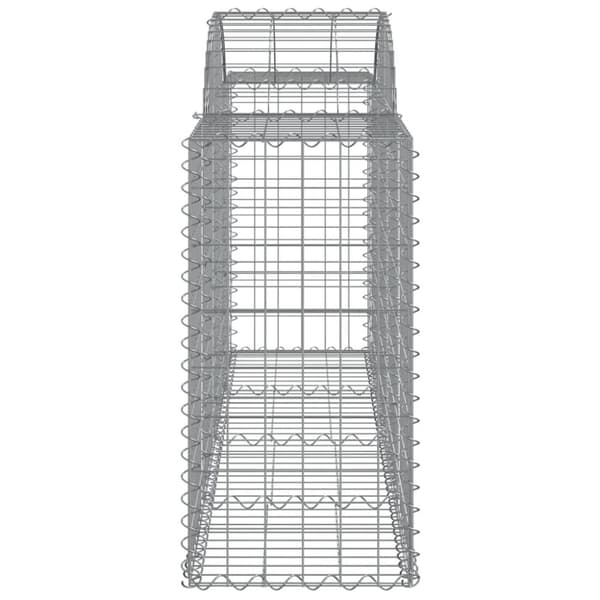 vidaXL Kaarevat kivikorit 7 kpl 200x50x80/100 cm galvanoitu rauta -  Kukkaruukut & istutuslaatikot