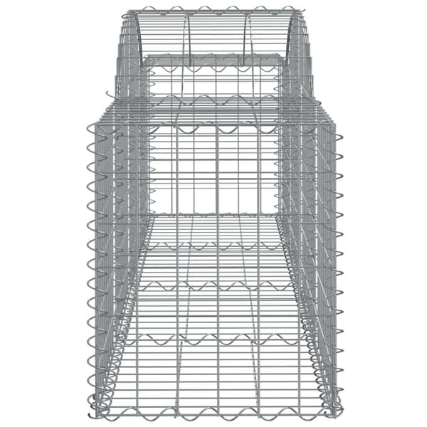 vidaXL buede gabionkurve 5 stk. 200x50x60/80 cm galvaniseret jern -  Plantekrukker