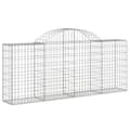 Pikkukuva 4 / 7: vidaXL Kaarevat kivikorit 2 kpl 200x30x80/100 cm galvanoitu rauta -  Kukkaruukut & istutuslaatikot