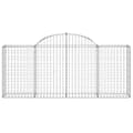 Pikkukuva 5 / 7: vidaXL Kaarevat kivikorit 2 kpl 200x30x80/100 cm galvanoitu rauta -  Kukkaruukut & istutuslaatikot