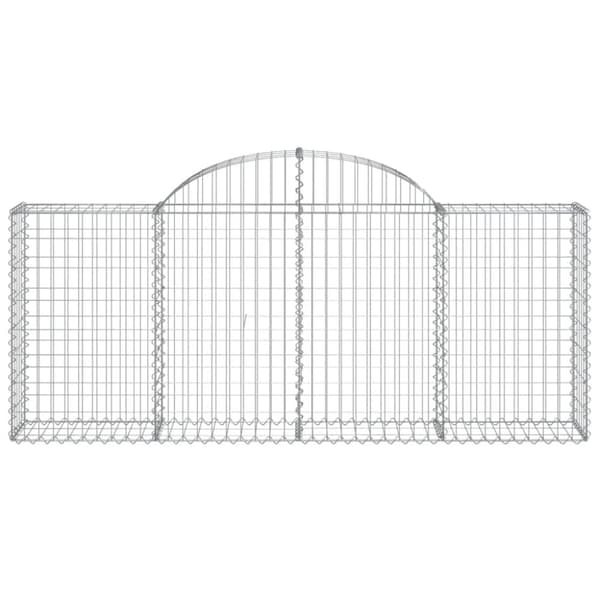 vidaXL Kaarevat kivikorit 2 kpl 200x30x80/100 cm galvanoitu rauta -  Kukkaruukut & istutuslaatikot