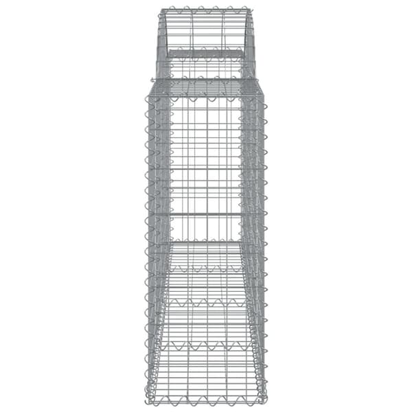 vidaXL Kaarevat kivikorit 2 kpl 200x30x80/100 cm galvanoitu rauta -  Kukkaruukut & istutuslaatikot