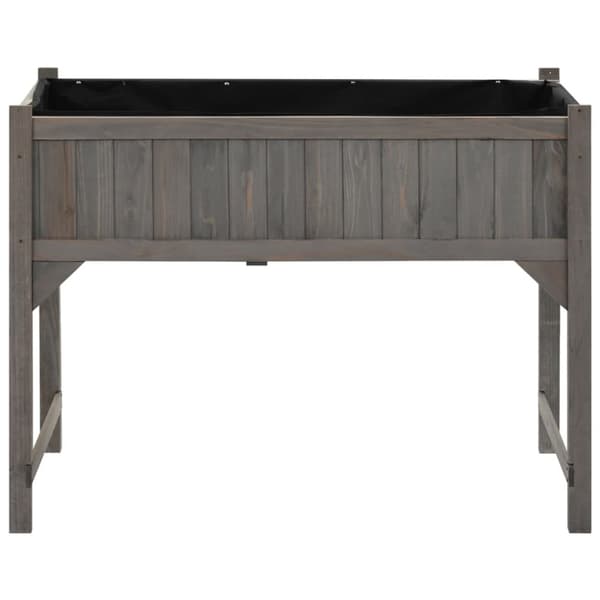 vidaXL højbed med drivhus 110x54x120 cm massivt grantræ - Plantekrukker