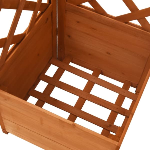 vidaXL espalier med plantekasse til hjørne 40x40x150 cm fyrretræ -  Plantekrukker