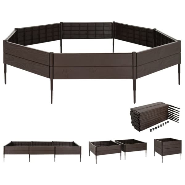 vidaXL højbed 120x120x20 cm polypropylen -  Plantekrukker
