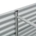 Miniatyrbillede 7 af 9: vidaXL forhøjet plantekasse 240x80x81 cm galvaniseret stål sølvfarvet -  Plantekrukker
