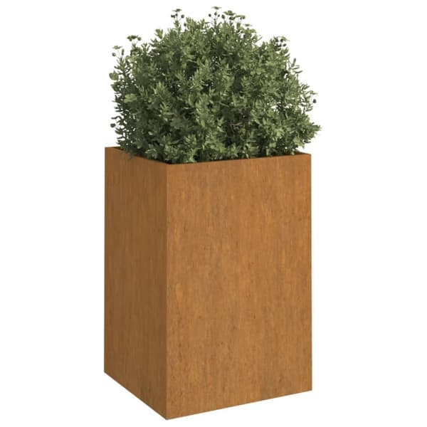 vidaXL plantekasse 52x48x75 cm cortenstål - Plantekrukker