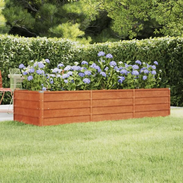 vidaXL højbed 240x80x45 cm cortenstål rustfarvet - Plantekrukker