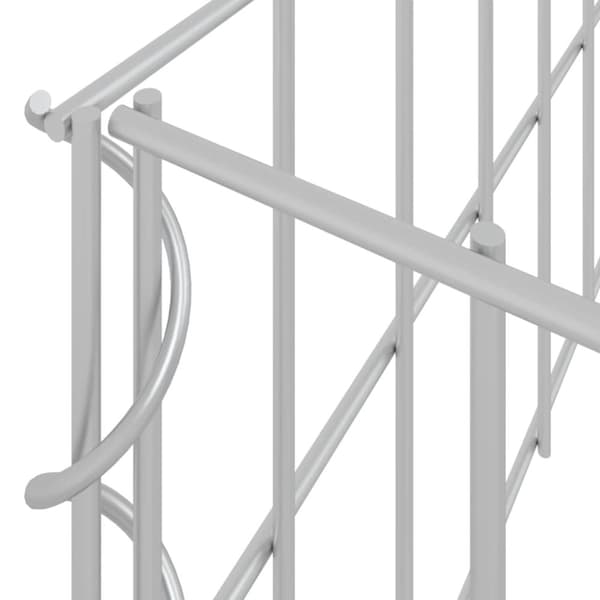 vidaXL gabion-højbed 400x100x20 cm galvaniseret stål -  Plantekrukker