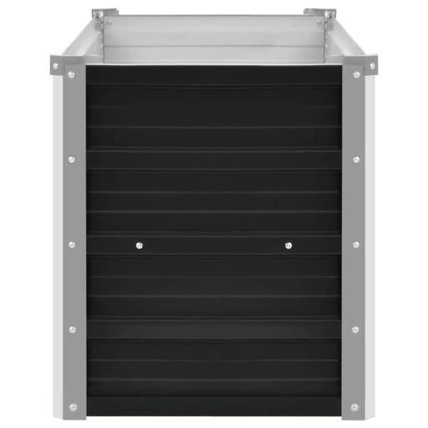 vidaXL hævet plantekasse 160x40x45 cm galvaniseret stål antracitgrå -  Plantekrukker