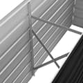 Miniatyrbillede 6 af 8: vidaXL hævet plantekasse 160x40x45 cm galvaniseret stål antracitgrå -  Plantekrukker