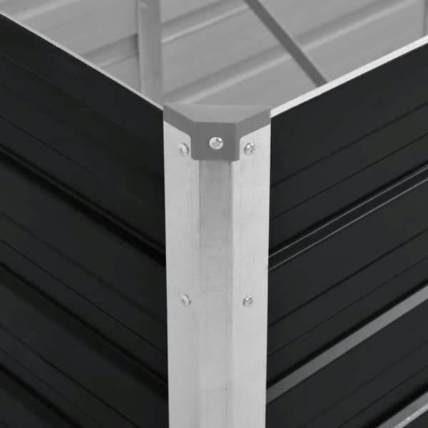 vidaXL hævet plantekasse 160x40x45 cm galvaniseret stål antracitgrå -  Plantekrukker