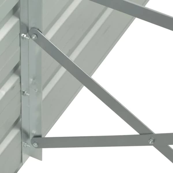 vidaXL forhøjet plantekasse 400x80x45 cm galvaniseret stål brun -  Plantekrukker