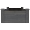 Pikkukuva 6 / 9: vidaXL Kukkalaatikko vuorauksella harmaa 120x45x25 cm täysi kuusi -  Kukkaruukut & istutuslaatikot