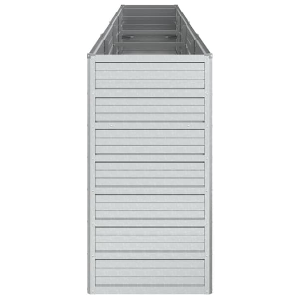 vidaXL højbed 320x40x77 cm galvaniseret stål sølvfarvet -  Plantekrukker