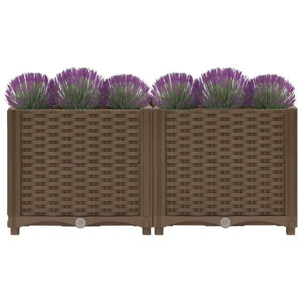 vidaXL højbed 80x40x38 cm polypropylen - Plantekrukker