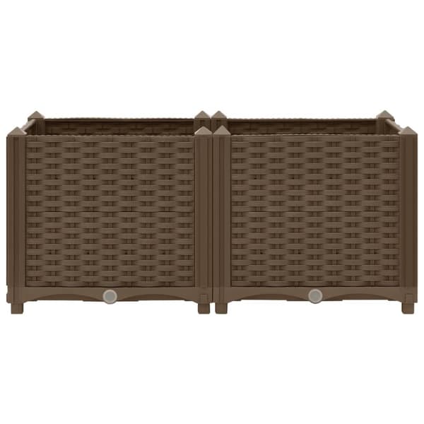 vidaXL højbed 80x40x38 cm polypropylen - Plantekrukker