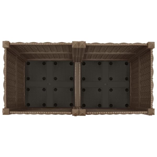 vidaXL højbed 80x40x38 cm polypropylen - Plantekrukker