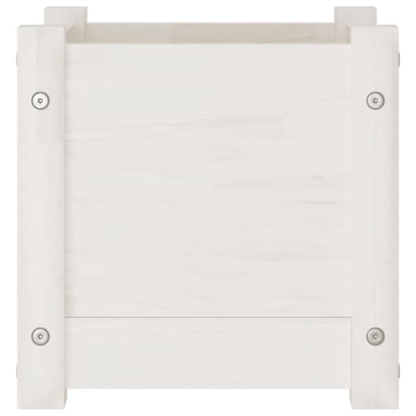 vidaXL Odlingslåda vit 31x31x31 cm massiv furu -  Krukor & odlingslådor