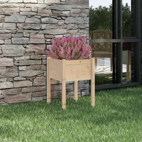 vidaXL plantekasse 50x50x70 cm massivt fyrretræ -  Plantekrukker