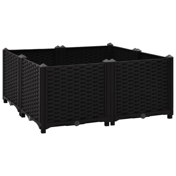 vidaXL højbed 80x80x38 cm polypropylen -  Plantekrukker
