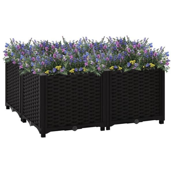 vidaXL højbed 80x80x38 cm polypropylen -  Plantekrukker