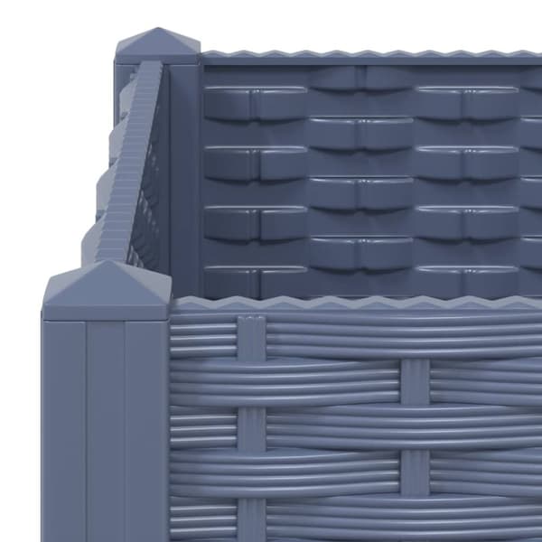 vidaXL højbed 80x80x38 cm polypropylen -  Plantekrukker