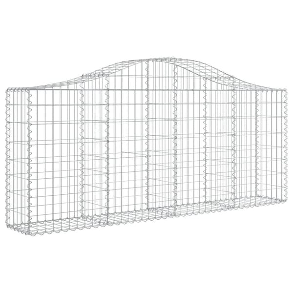 vidaXL Kaarevat kivikorit 2 kpl 200x30x80/100 cm galvanoitu rauta -  Kukkaruukut & istutuslaatikot