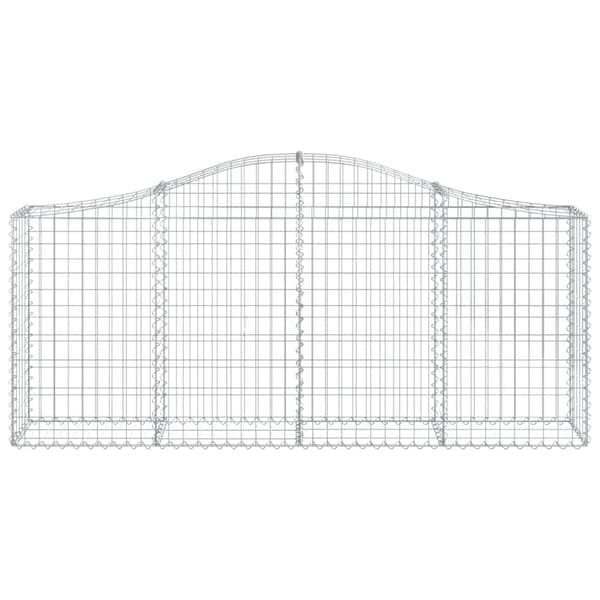 vidaXL Kaarevat kivikorit 2 kpl 200x30x80/100 cm galvanoitu rauta -  Kukkaruukut & istutuslaatikot