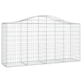 Miniatyrbillede 4 af 7: vidaXL buede gabionkurve 5 stk. 200x50x100/120 cm galvaniseret jern -  Plantekrukker