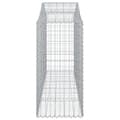 Miniatyrbillede 6 af 7: vidaXL buede gabionkurve 5 stk. 200x50x100/120 cm galvaniseret jern -  Plantekrukker