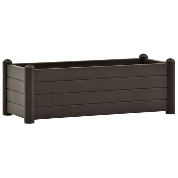 vidaXL højbed 100x43x35 cm PP mokkafarvet -  Plantekrukker
