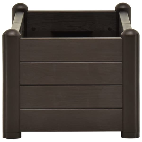 vidaXL højbed 100x43x35 cm PP mokkafarvet -  Plantekrukker
