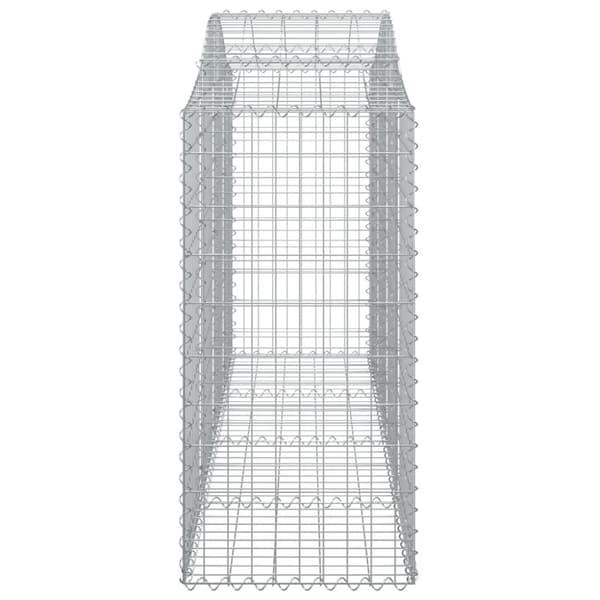 vidaXL buede gabionkurve 3 stk. 200x50x120/140 cm galvaniseret jern -  Plantekrukker