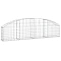 Miniatyrbillede 3 af 6: vidaXL buet gabionkurv 200x30x40/60 cm galvaniseret jern -  Plantekrukker