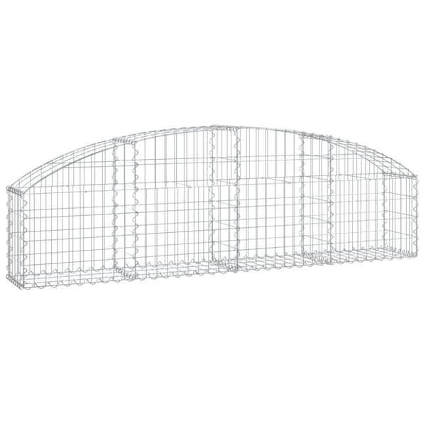 vidaXL buet gabionkurv 200x30x40/60 cm galvaniseret jern -  Plantekrukker