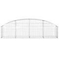 Miniatyrbillede 4 af 6: vidaXL buet gabionkurv 200x30x40/60 cm galvaniseret jern -  Plantekrukker